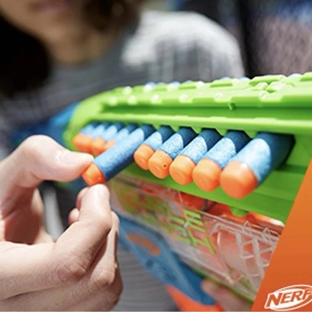 Nerf Elite 2.0 Double Punch Blaster in Green, Blue & Orange